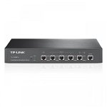 Router TP-Link TL-R480T+, 1xWAN 10/100, 1xLAN 10/100, 3xWAN/LAN configurabile, SMB, Procesor 400MHz, Load Balance, Advanced firewall, Port Bandwidth Control, Port Mirror, DDNS, UPnP, VPN pass-through, TP-Link