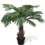 Palmier Cycas artificial cu aspect natural și ghiveci 80 cm, Casa Practica