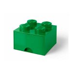 Cutie depozitare LEGO 2x2 cu sertar verde 40051734, Lego