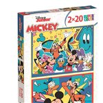 Puzzle Clementoni Disney Mickey Mouse, 2 x 20 piese, Clementoni