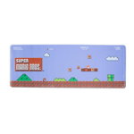 Mousepad profesional pentru gaming si birou Super Mario Bros, model XL antiderapant, impermeabil, 80x30 cm