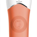 Epilator Rowenta AquaSoft EP4920F0, 4.5W, 40 min autonomie, Wet&Dry, 4 accesorii, Skin Respect technology, corai