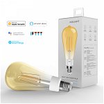 Bec LED smart Yeelight Filament ST64 vintage 2700K, 500 lumeni, compatibil Google, Alexa, Homekit, IFTTT, SmartThings, Yeelight
