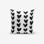 Față de pernă cu amestec din bumbac Minimalist Cushion Covers Black Heart, 45 x 45 cm, Minimalist Cushion Covers