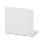 COVER (WITHOUT SCREWS)\n92x92mm WHITE THERMOPLASTIC, Scame