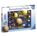 Puzzle, Ravensburger, Planete, 100 piese, Multicolor