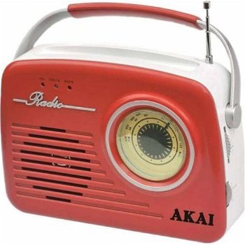 Radio Akai APR-11R, USB, SD card, Rosu, Akai