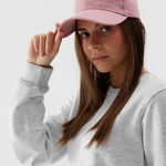 Șapcă cu cozoroc strapback pentru femei - roz, 4F Sportswear