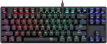 Tastatura mecanica T-Dagger Bora, iluminare Rainbow, Negru, T-DAGGER