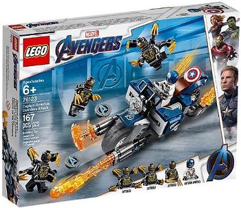 LEGO Super Heroes Captain America: Atacul Outriderilor 76123, LEGO ®