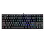 Tastatura Gaming, Cu Fir, Taste Mecanice, 87 Taste, Iluminata LED, 8 Efecte, Negru, Warrior GK-90, KRUGER&MATZ