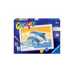 Set pictura pe numere Ravensburger CreArt Delfini, Ravensburger