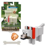 Figurina - Minecraft a Block - Tamed Wolf, Mattel