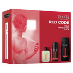 Set ingrijire corp STR8 Red Code: Lotiune after shave 50ml + Deodorant spray, 150ml + Gel de dus, 250ml