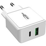 Home Charger HC218PD, charger (black, Power Delivery & Quick Charge technology), Ansmann