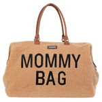 Childhome Mommy Bag Teddy Beige geantă de schimbat scutece 55 x 30 x 40 cm 1 buc, Childhome