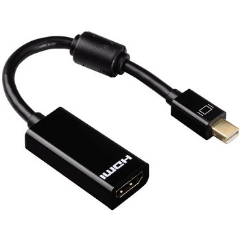 Adaptor Hama Mini HDMI Mini display port plug Negru 4007249537683