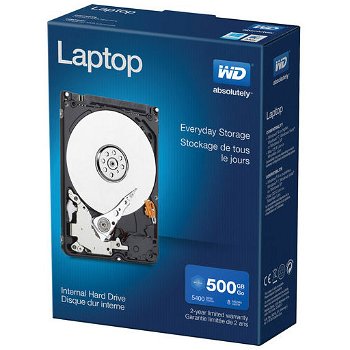 HDD Laptop Western Digital Everyday 500GB, SATA II, 8MB, 2.5"