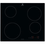 Plita incorporabila Electrolux LIB60424CK, Inductie, 4 zone de gatit, Control Touch, Booster, Blocare de siguranta pentru copii, 60 cm, Negru