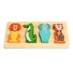 Puzzle din lemn Colourful Creatures - Rex London, Rex London