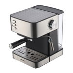 Espressor manual Heinner HEM-B2016BKS, 850W, 20 bar, rezervor apa detasabil 1.6l, filtru din inox, plita mentinere cafea calda, decoratii inox