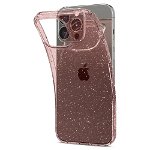 Carcasa Spigen Liquid Crystal compatibila cu iPhone 13 Pro Max Glitter Rose, Spigen