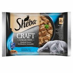 SHEBA Craft Collection 52 x 85 g cu somon, cu ton, cu pește alb, cu cod, SHEBA