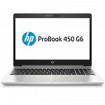 Laptop HP ProBook 450 G6 (Procesor Intel® Core™ i5-8265U (6M Cache, up to 3.90 GHz), Whiskey Lake, 15.6" HD, 8GB, 1TB HDD @5400RPM, nVidia GeForce MX130 @2GB, FPR, Argintiu)
