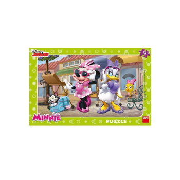 Puzzle - Minnie si Daisy la plimbare (15 piese), Dino