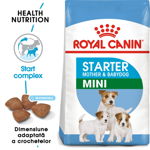 Royal Canin Mini Starter Mother & Babydog gestatie/ lactatie pui hrana uscata caine, 8.5 kg