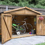 Magazie pentru biciclete, din lemn, Ariane®, 2.4x1.2m, Dunster House, Dunster House