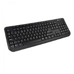 Tastatura Serioux SRXK-9400, Wired, USB, Taste Numerice, Layout International, Negru, Serioux