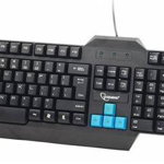 Tastatura Gembird gaming set, US layout, black