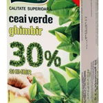 Ceai Belin Verde cu Ghimbir 30%, 20 plicuri, 40 gr., Belin