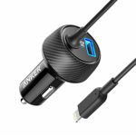 Incarcator Auto Anker PowerDrive 2 Elite A2214H11, USB si Lightning (Negru)