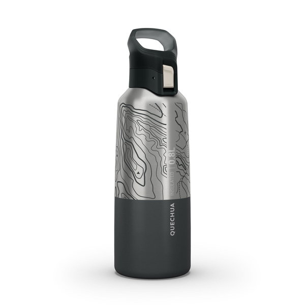 Termos inox cu capac cu deschidere rapidă pentru drumeție 900 0,8L,