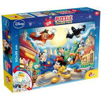 Puzzle cu două fețe Lisciani pentru colorat 108 piese- Detectivul Mickey Mouse Puzzle cu două fețe Lisciani pentru colorat 108 piese- Detectivul Mickey Mouse