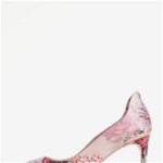 Pantofi stiletto roz pal cu print floral - Ted Baker Vyixynp 2, Ted Baker