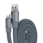 Cablu de date Devia Ring Type-C DVCRTCGR, 0.8m (Gri)