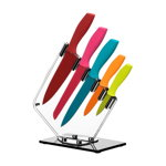 Set 5 cuțite cu suport Premier Housewares Soft Grip