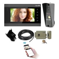 Kit VideoInterfon Smart Mentor SYKT003 WiFi Monitor Interfon Yala acces 1 locatie 7" HD 2MP SD Card InfraRed Senzor de miscare, MMD