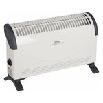 Convector Electric Cu Turbo, 2000w, Material Otel, 3 Trepte Putere, Dimensiuni 56.5 X 38 X 17 Cm, Alb, KlaussTech