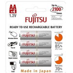 Set 4 Acumulatori AA Fujistsu White 1900MAh