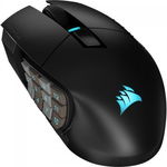 Mouse Gaming Corsair SCIMITAR ELITE WIRELESS MMO Optical cu fir, negru, CORSAIR