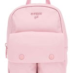 Guess, Rucsac cu buzunare exterioare Mini Me, Roz pastel