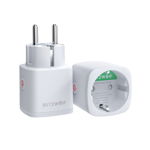 Priza Smart BlitzWolf BW-SHP13 cu monitorizarea energiei, Putere 3680W, 16A, WiFi, Alb