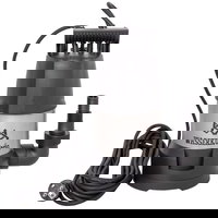 Pompa submersibila din plastic Wasserkonig SPMC10267, particule max. 5 mm, putere 1000 W, debit 16000 l/h, inaltime refulare 10 m, flotor electromecanic, Wasserkonig