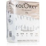 Kolorky Deluxe Velvet Dots scutece ECO de unică folosință marimea XL 12-16 kg 17 buc, Kolorky