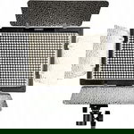 Lumina de scena, 100W, negru, control DMX, 3200-5600K, carcasa din aliaj de aluminiu