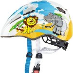 Casca protectie ciclism pentru copii Uvex Kid 2, 185g, 46-52cm, Multicolor, Uvex